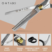 ONTAKI Hair Thinning Shears Kit (7")