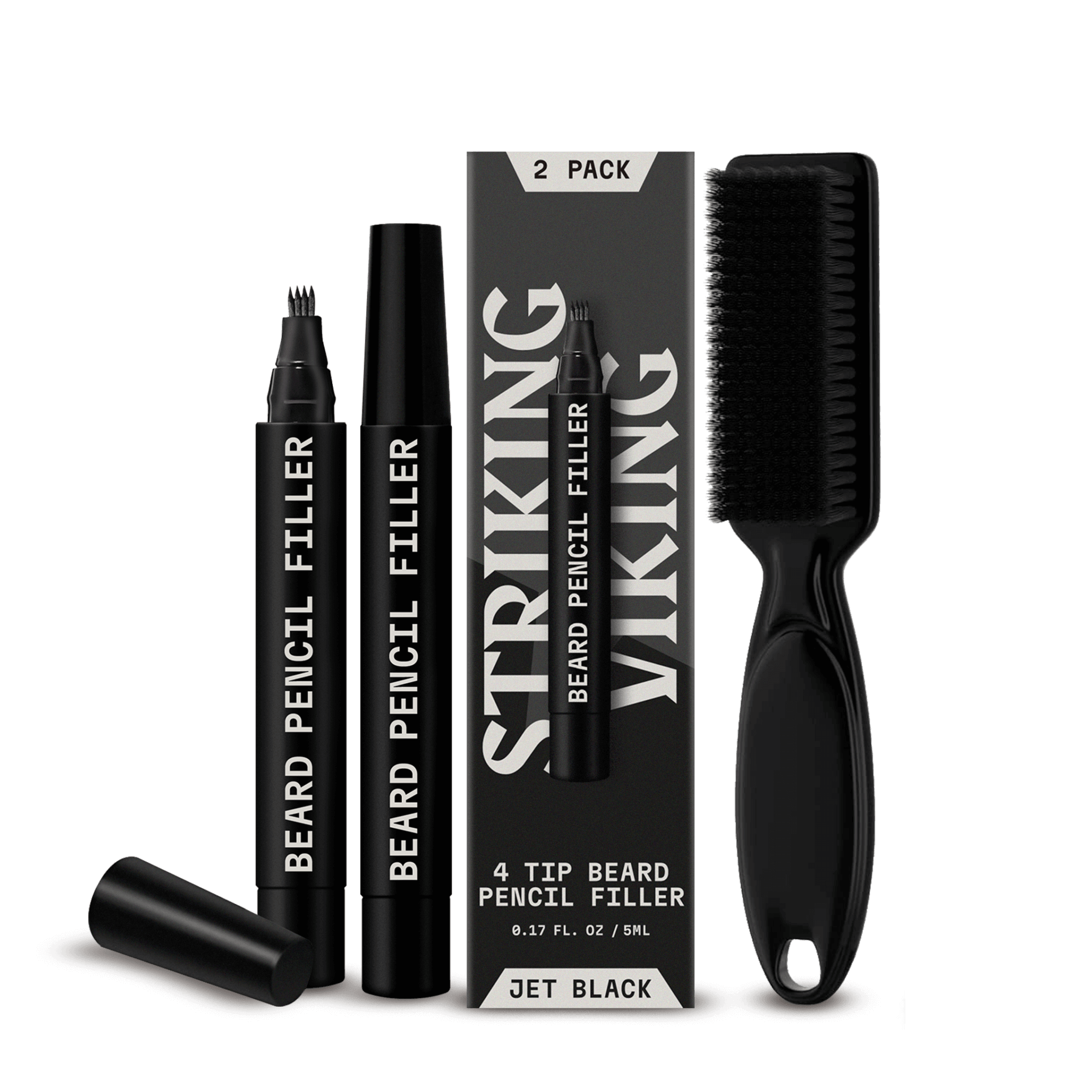 Striking Viking beard filler pen used to fill in a patchy beard and cover gaps
