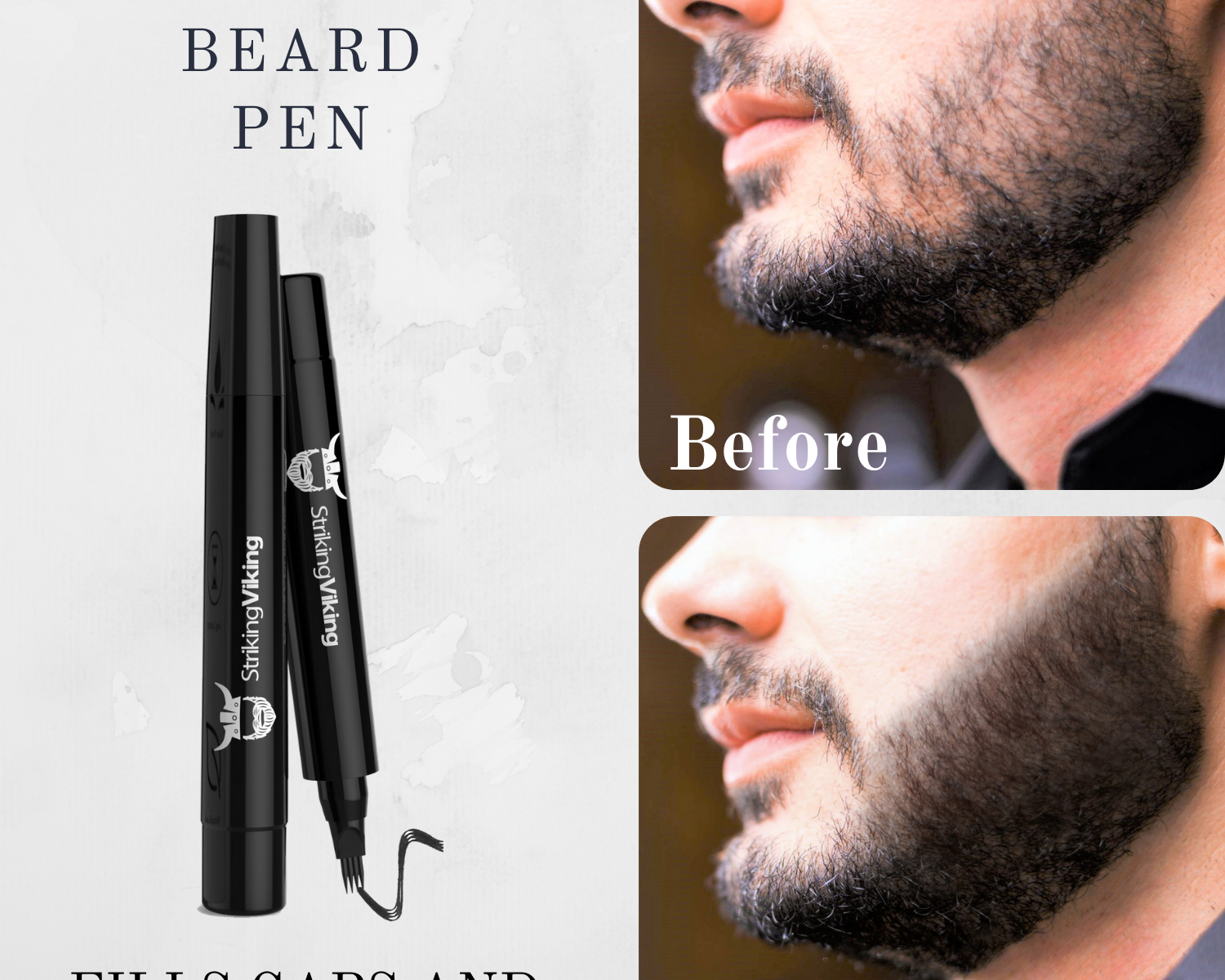 beard filler pencil fills gaps and bald spots
