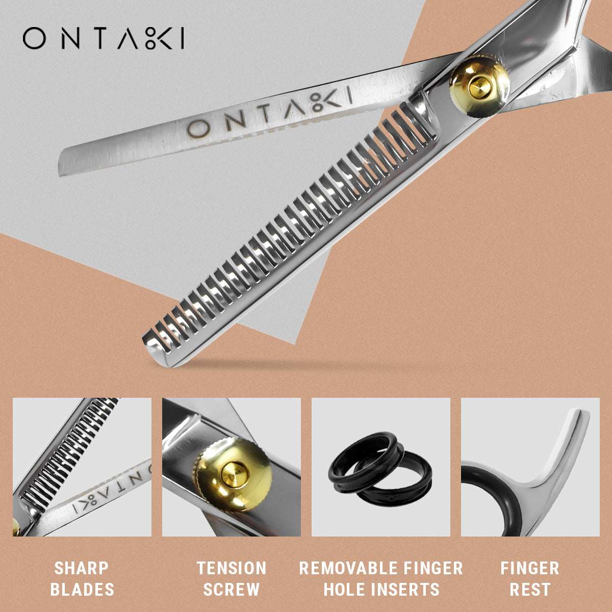 ONTAKI hiusten ohentamisleikkuri sarja (7")