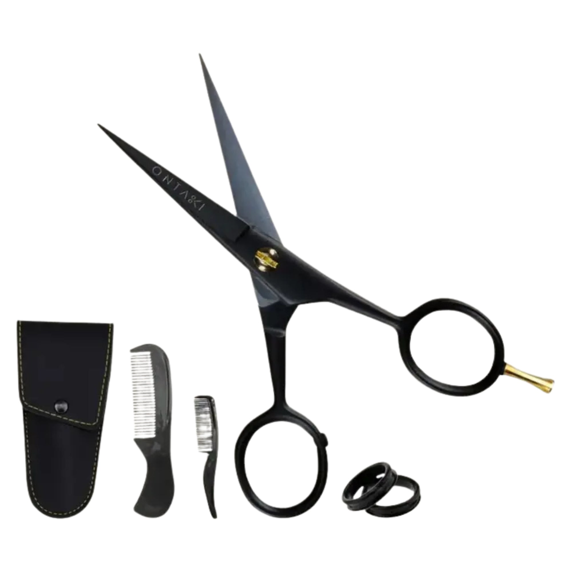 Forbici per barba e baffi ONTAKI con poggiadito (5")
