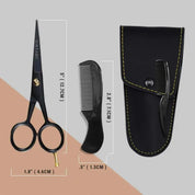 Forbici per barba e baffi ONTAKI con poggiadito (5")