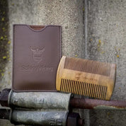 Striking Viking Sandalwood Wooden Beard Comb – Brown