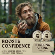 Striking Viking Vanilla Beard Balm 2 Pack with Natural Organic Ingredients for Beard Styling