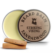 Striking Viking Sandalwood Beard Oil & Balm Kit for Soft Healthy Beard Care for Men
