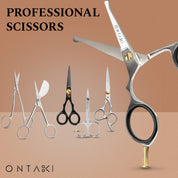 ONTAKI Bart- & Schnurrbartschere aus japanischem Stahl mit abgerundeter Spitze (4.2")