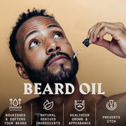 Striking Viking Vanilla Beard Oil & Balm Kit for Soft Healthy Beard Care for Men