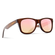 Cloudfield Unisex Polarized Wood Sunglasses - Rose Gold