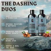 Beard Shampoo & Conditioner Cologne (Argan & Jojoba Oil )