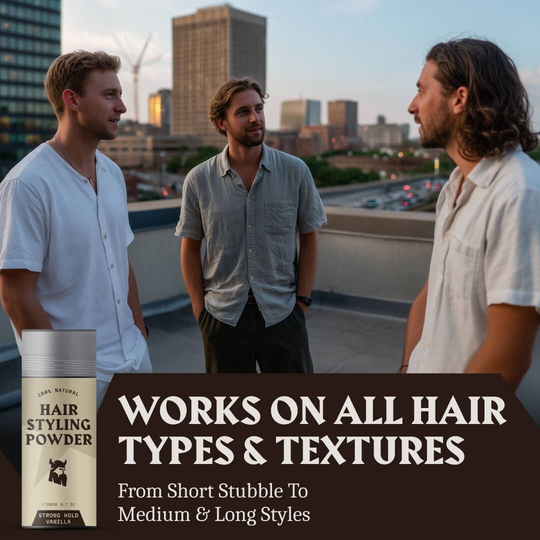 Hair Styling Powder for Men - Strong Hold - Vanilla Scent