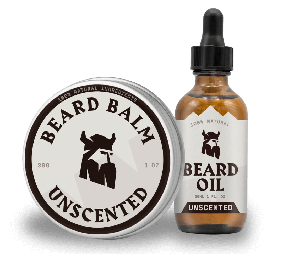 Beard Oil and Balm - Hydration & Styling Kit - Unscented