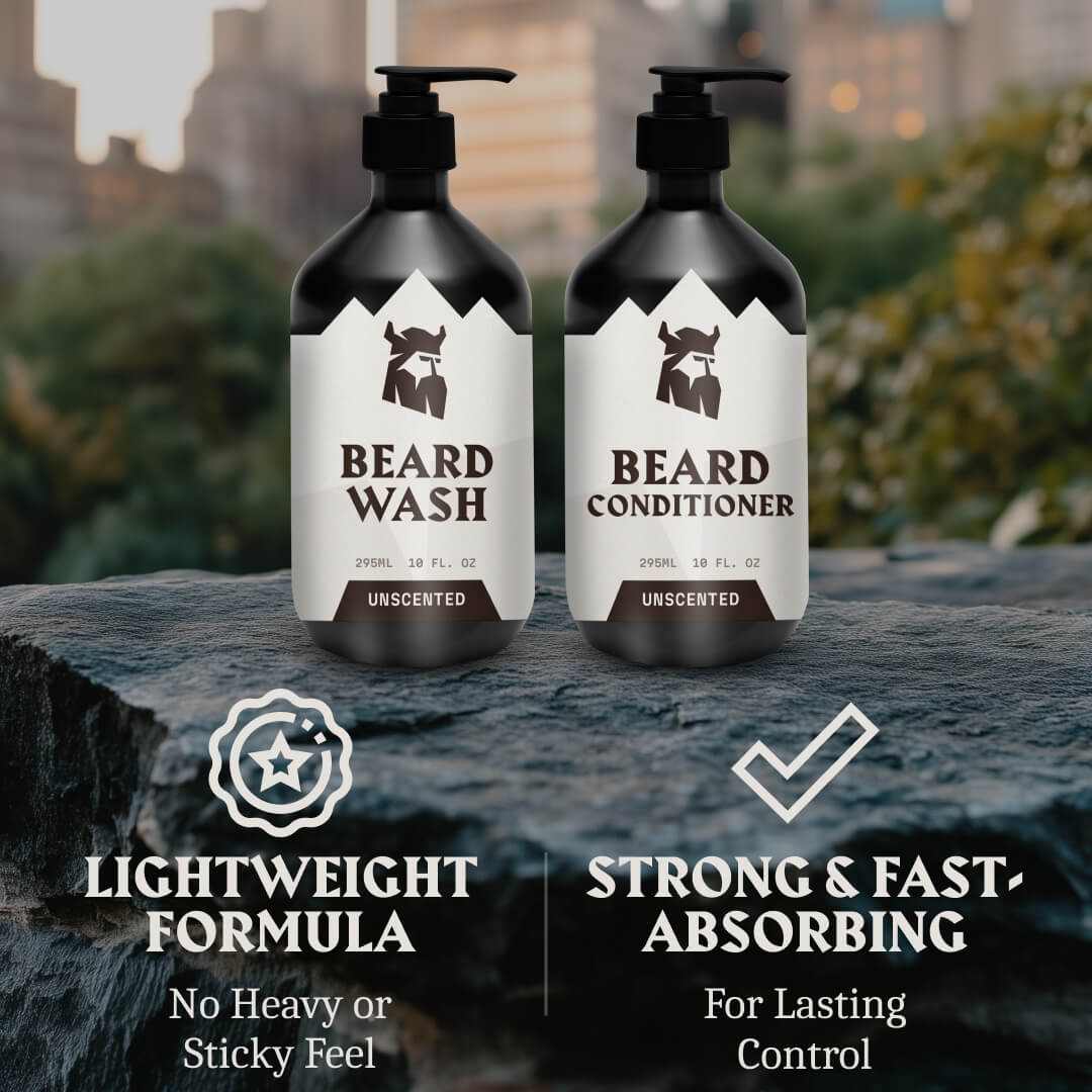 Beard Shampoo & Beard Conditioner (Unscented)