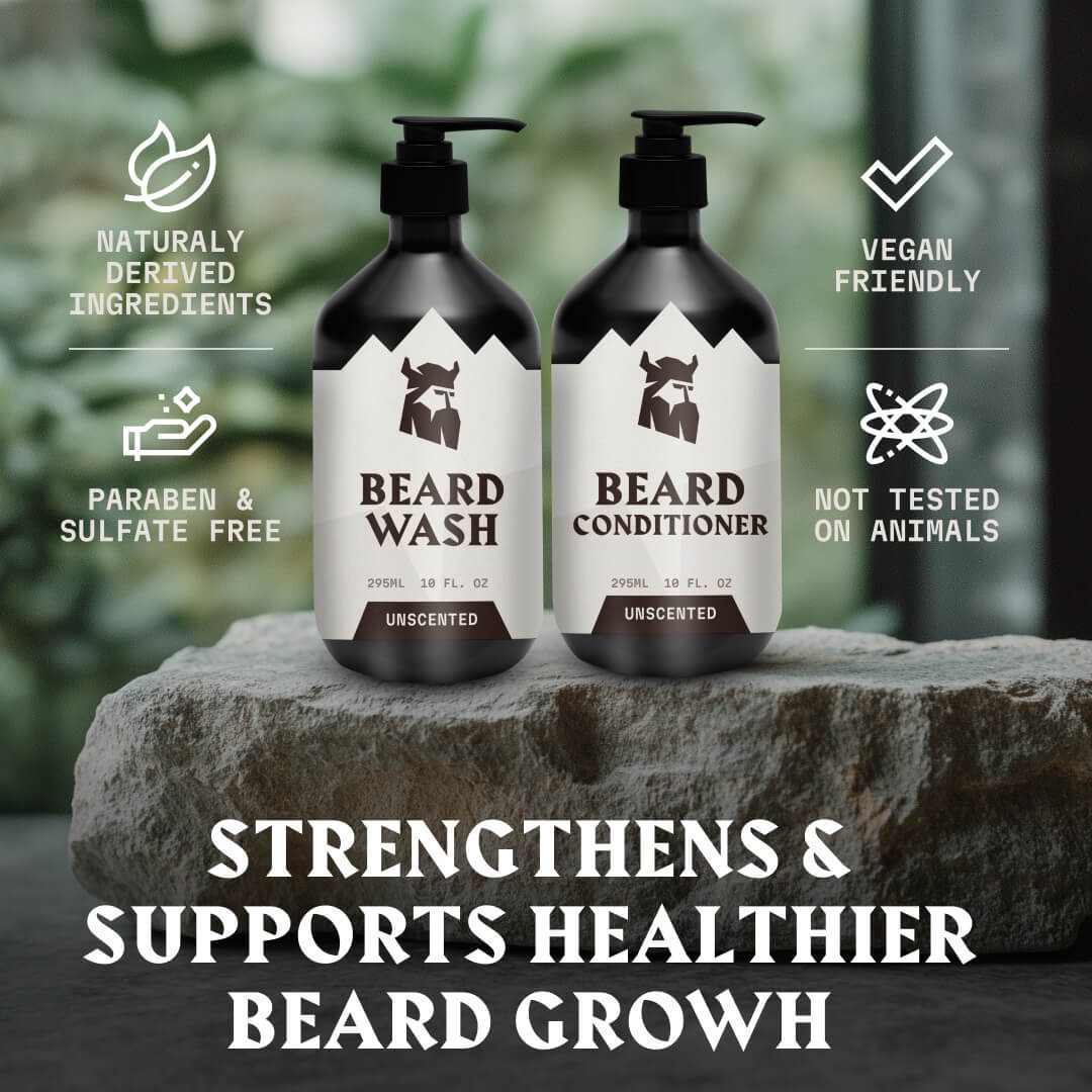 Beard Shampoo & Beard Conditioner (Unscented)