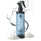 Sea Salt Spray for men by Striking Viking in Ocean Blue with strong hold, natural volume, texture, and refreshing sea breeze scent