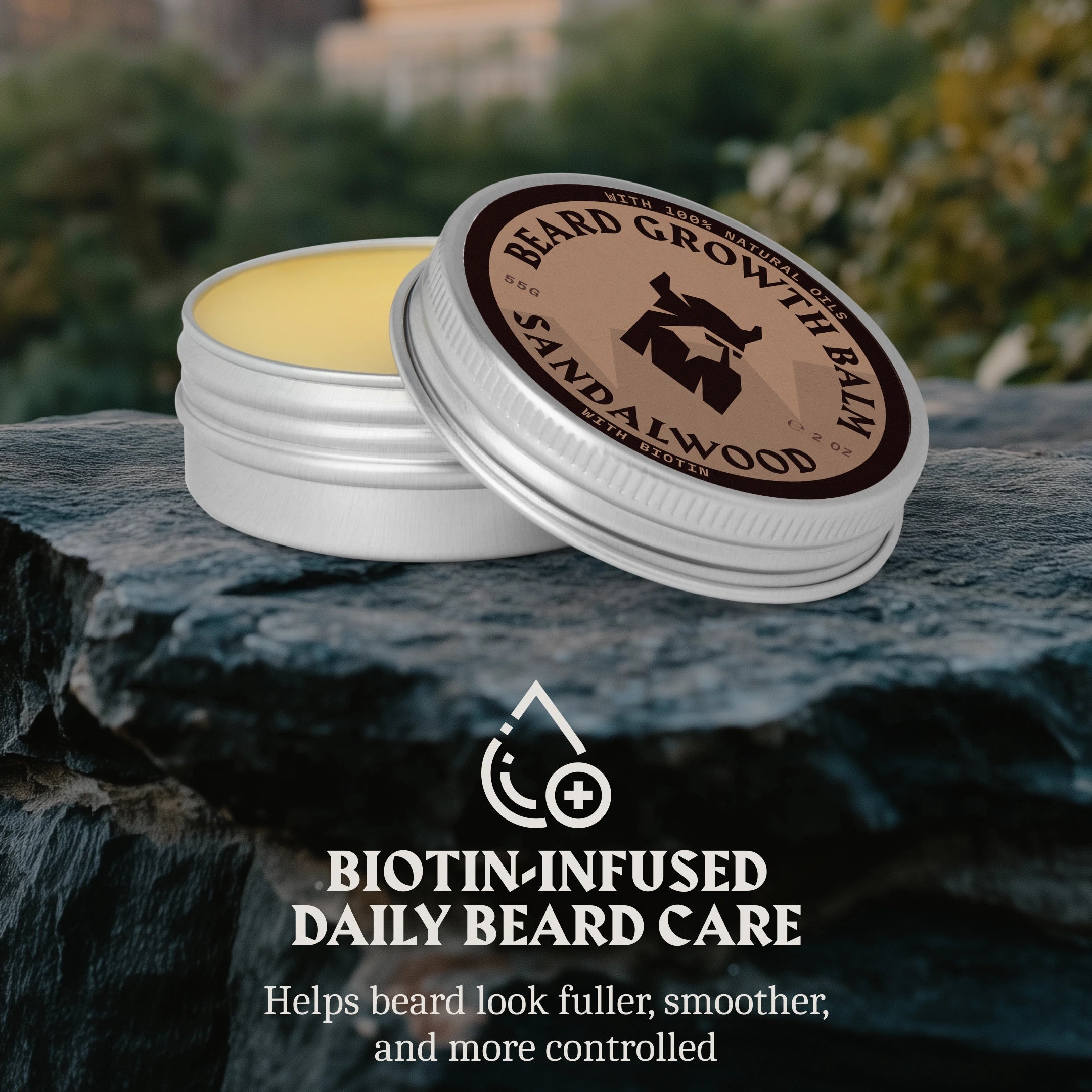 Beard Growth Balm with Biotin | Sandalwood