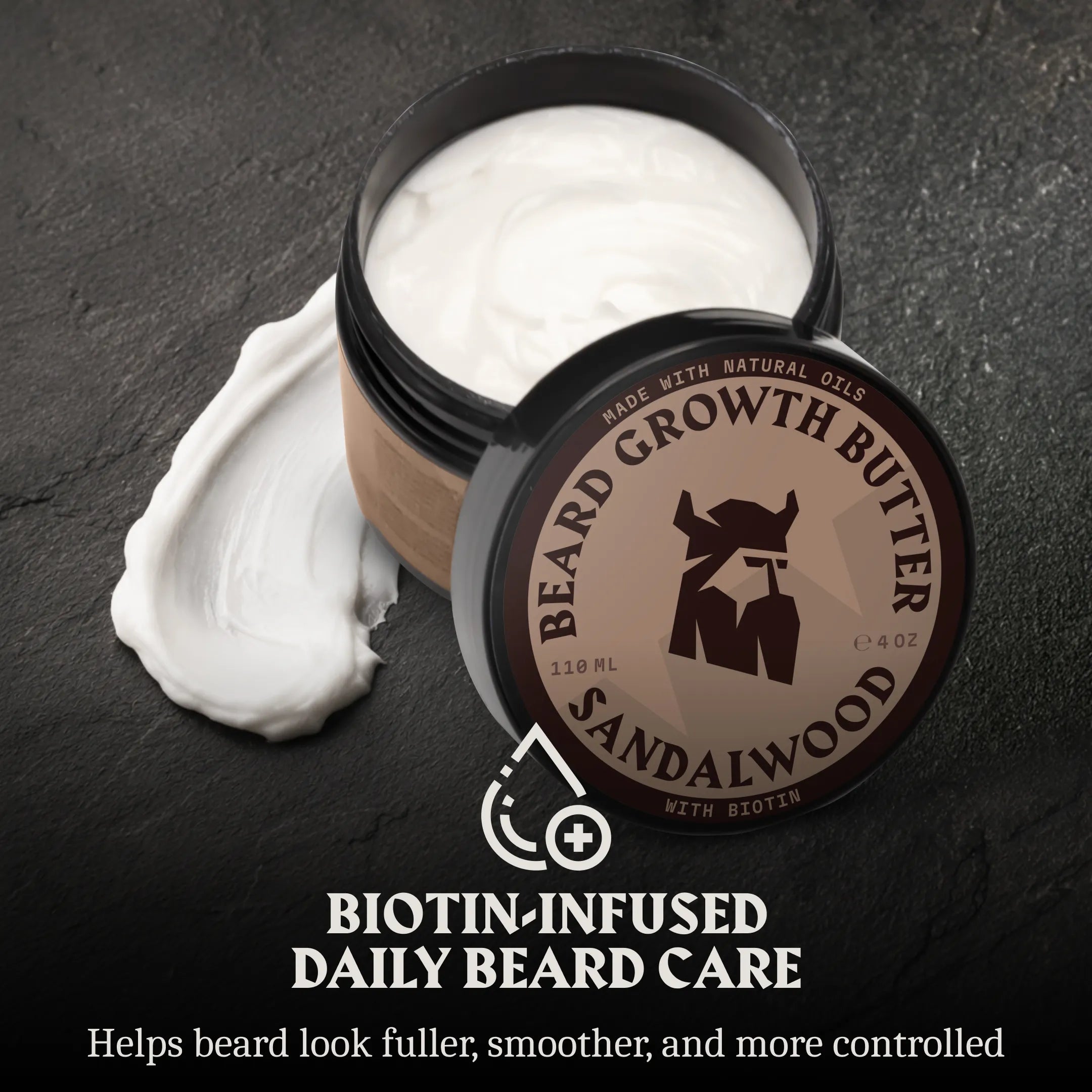 Beard Growth Butter with Biotin | Sandalwood