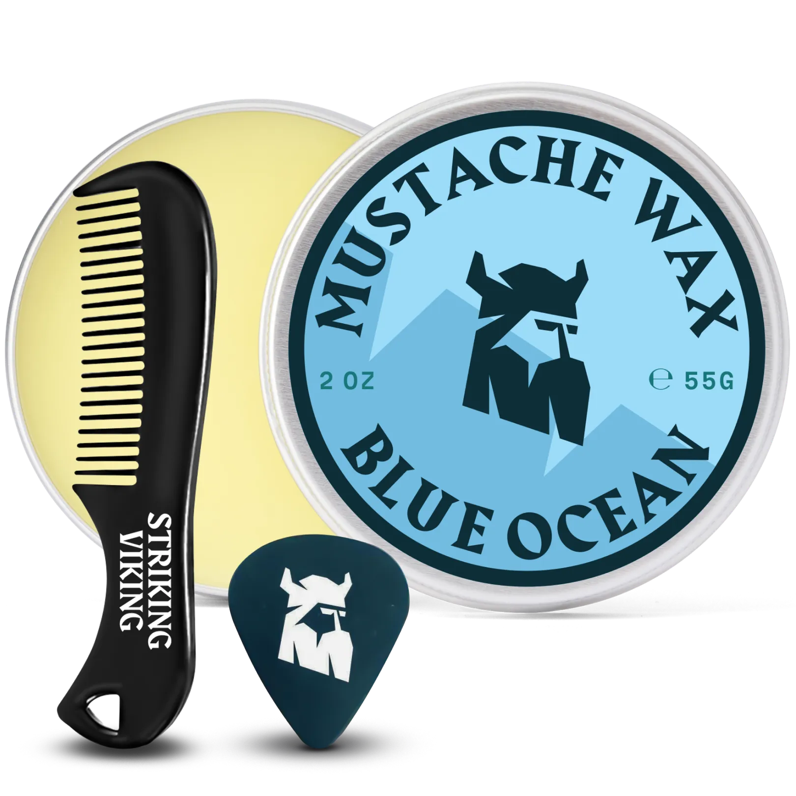 Mustaschvax och kam