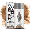 Striking Viking Hair Thickening Fibers for men, natural hair fiber solution for thinning hair.
