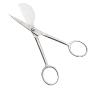 ONTAKI Duckbill Applique Scissors 4.5 inch carbon steel fabric and craft cutting tool