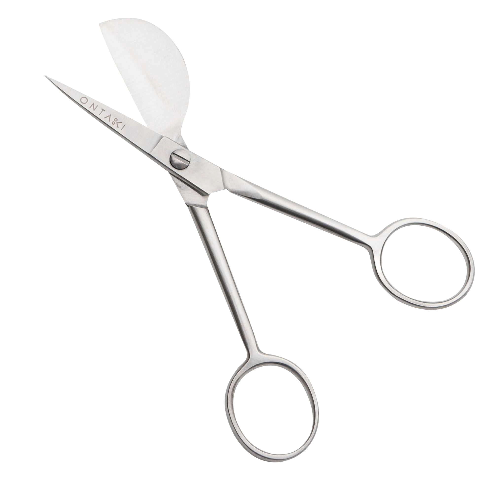 ONTAKI Duckbill Applique Scissors 4.5 inch carbon steel fabric and craft cutting tool