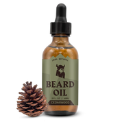 Beard Oil Cedarwood with natural ingredients and cedar scent.