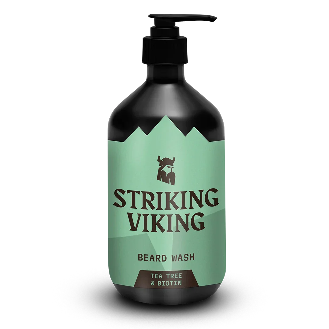 Beard Wash with Tea Tree and Biotin for soft, healthy-looking beards.