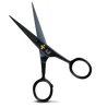 Mustache scissors for precise hair trimming with sharp steel blades.