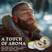 Vanilla Beard Balm 2 Pack with natural ingredients for healthy facial hair care.