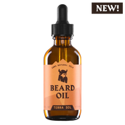 Terra Sol Beard Oil amber bottle with dropper for natural beard care and growth