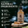 Pre Shave Oil for Men with Sandalwood scent and natural ingredients for smooth grooming.