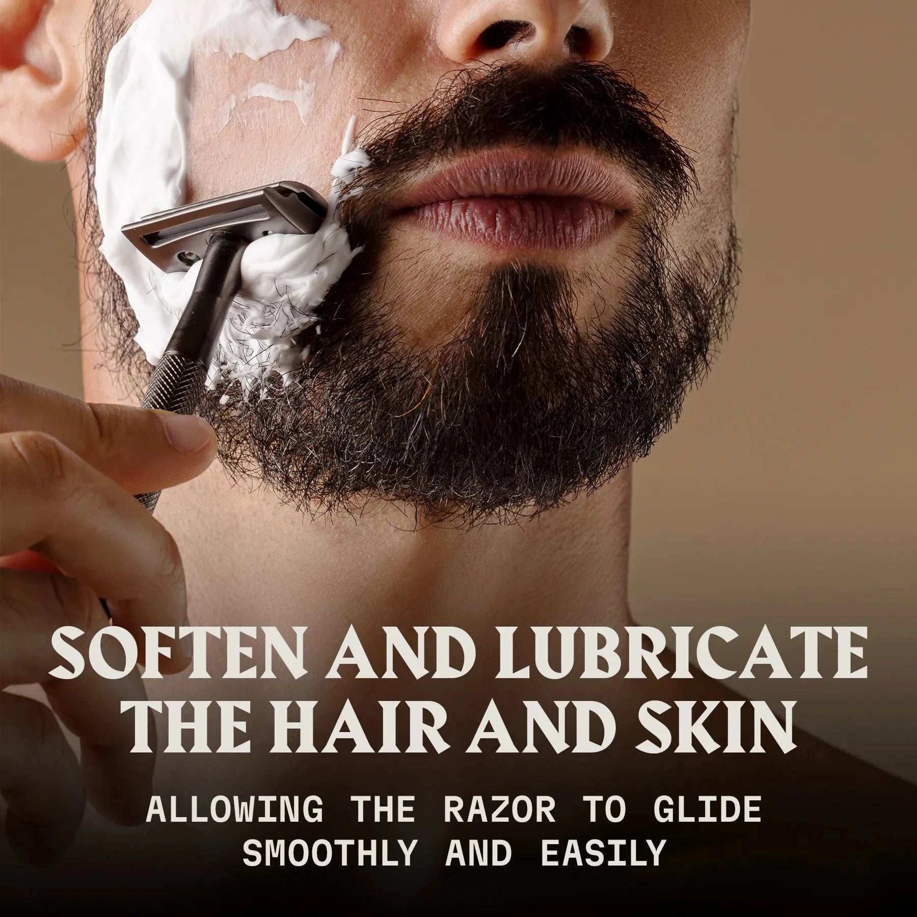 Pre Shave Oil for Men with Vanilla scent providing enhanced glide and skin protection during shaving.