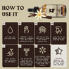 Pre Shave Oil for Men (Vanilla) with instructions on usage and benefits.