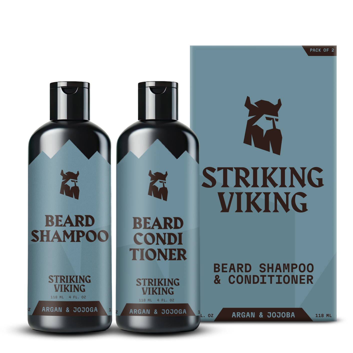 Beard Shampoo & Conditioner Cologne - Argan & Jojoba Oil